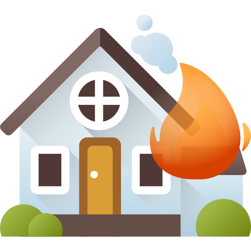 Burning house